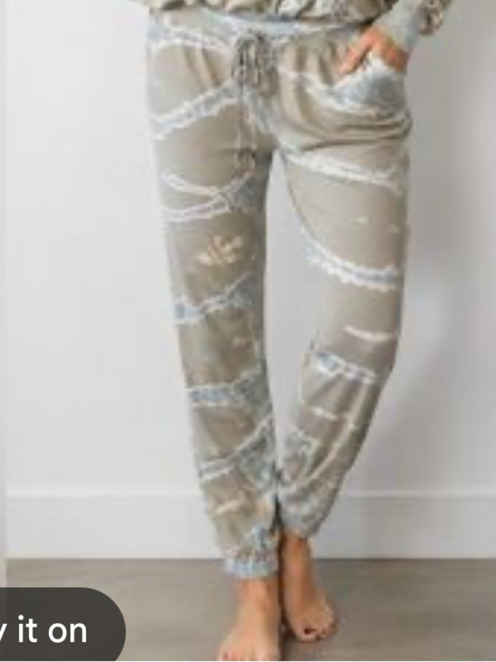 Young Fabulous & Broke Women's Beige Tie-Dye Jogger Pants size M